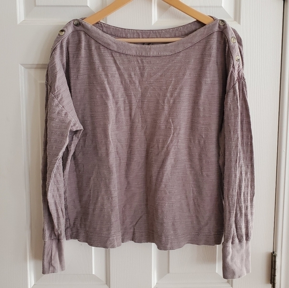 Anthropologie Crop Dolman Sleeve Top Grey Size Small - Picture 1 of 8